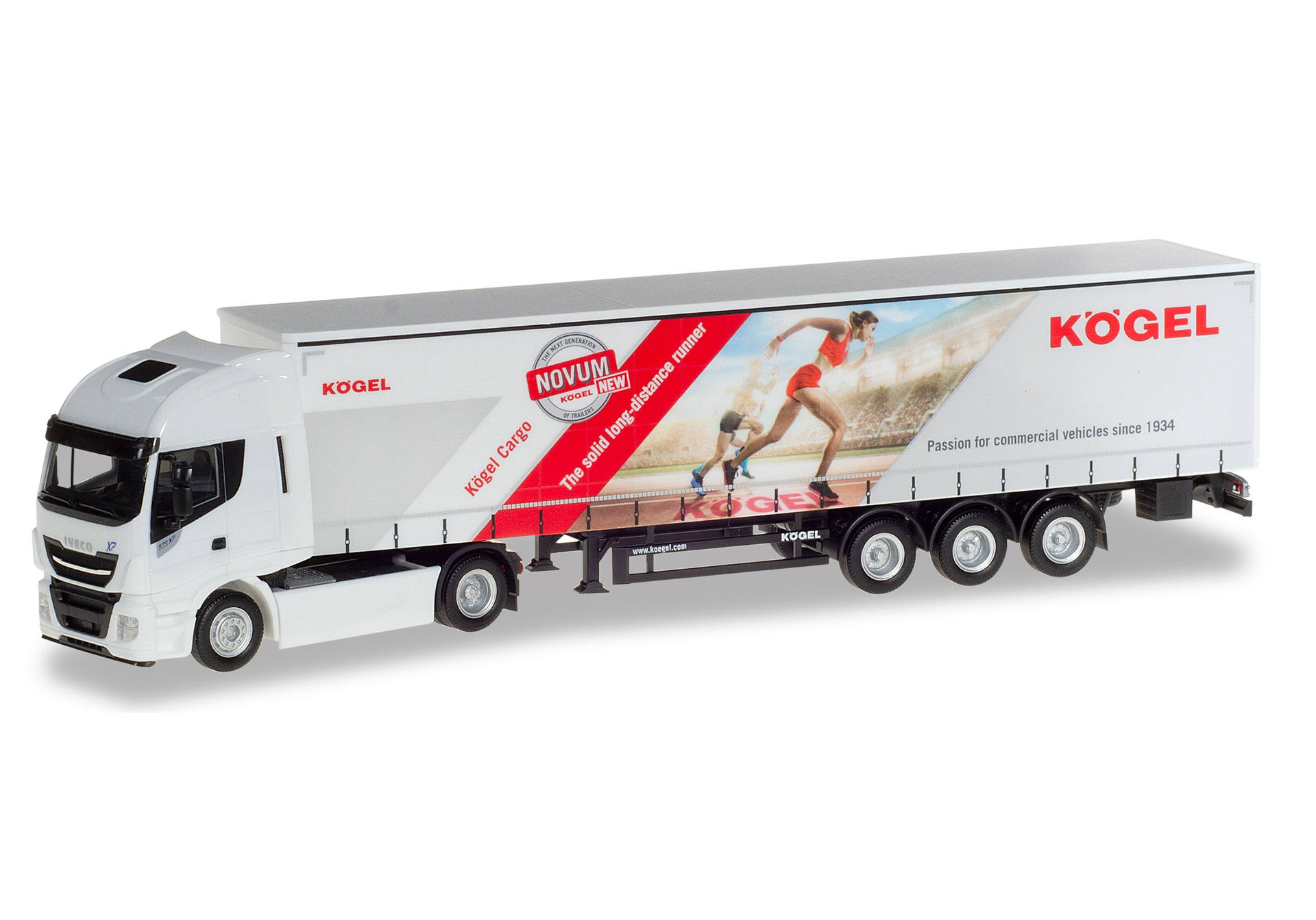 Iveco Stralis curtain canvas semitrailer "Kögel"