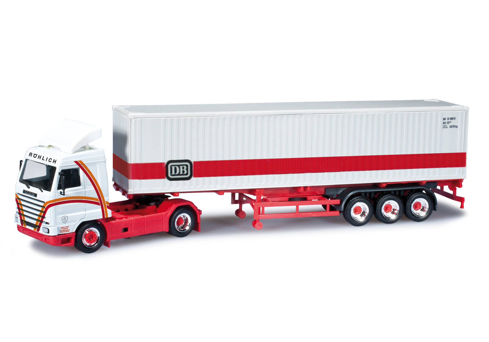Scania Streamline container semitrailer "Röhlich / Deutsche Bahn"