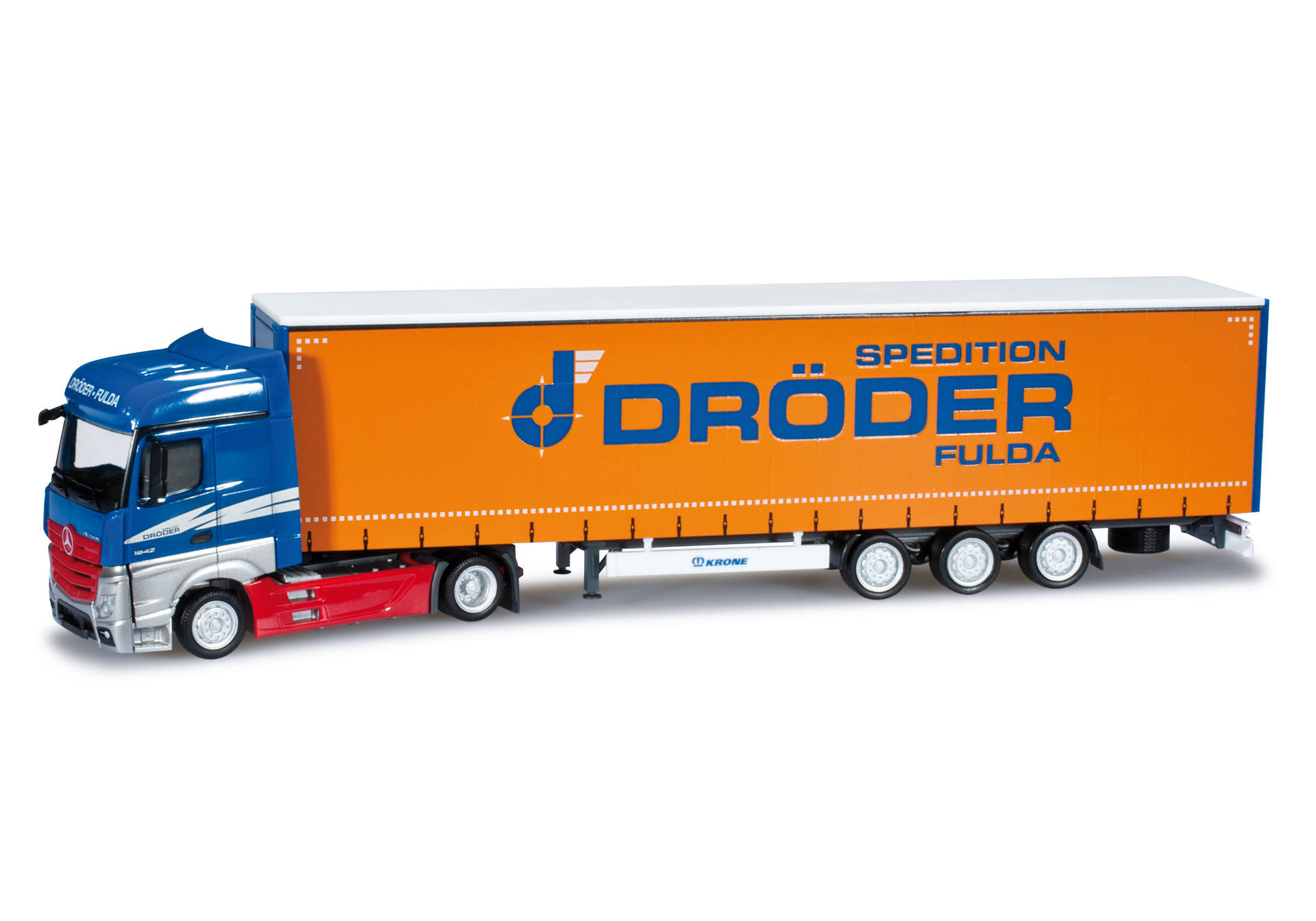 Mercedes-Benz Actros Gigaspace jumbo curtain canvas semitrailer "Dröder"