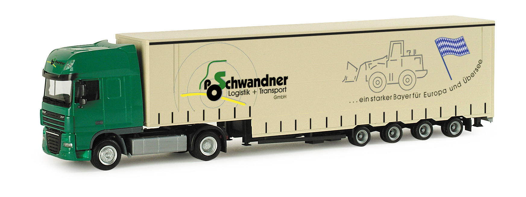 DAF XF 105 SSC bulk volume semitrailer "Schwandner"