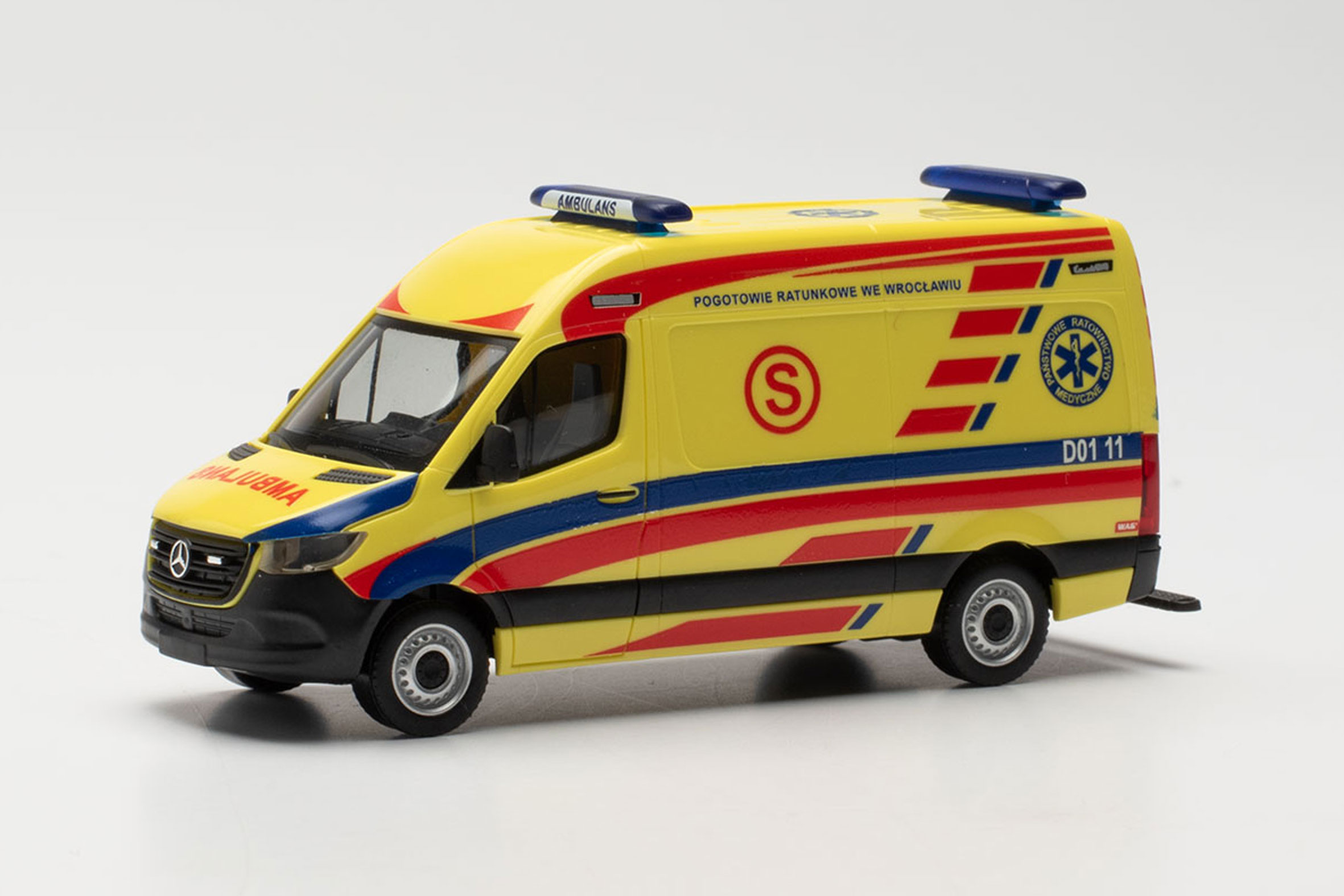 Mercedes-Benz Sprinter 18 transporter high-roof "Pogotwie Ratunkowe We Wroclawiu/S" (Poland)