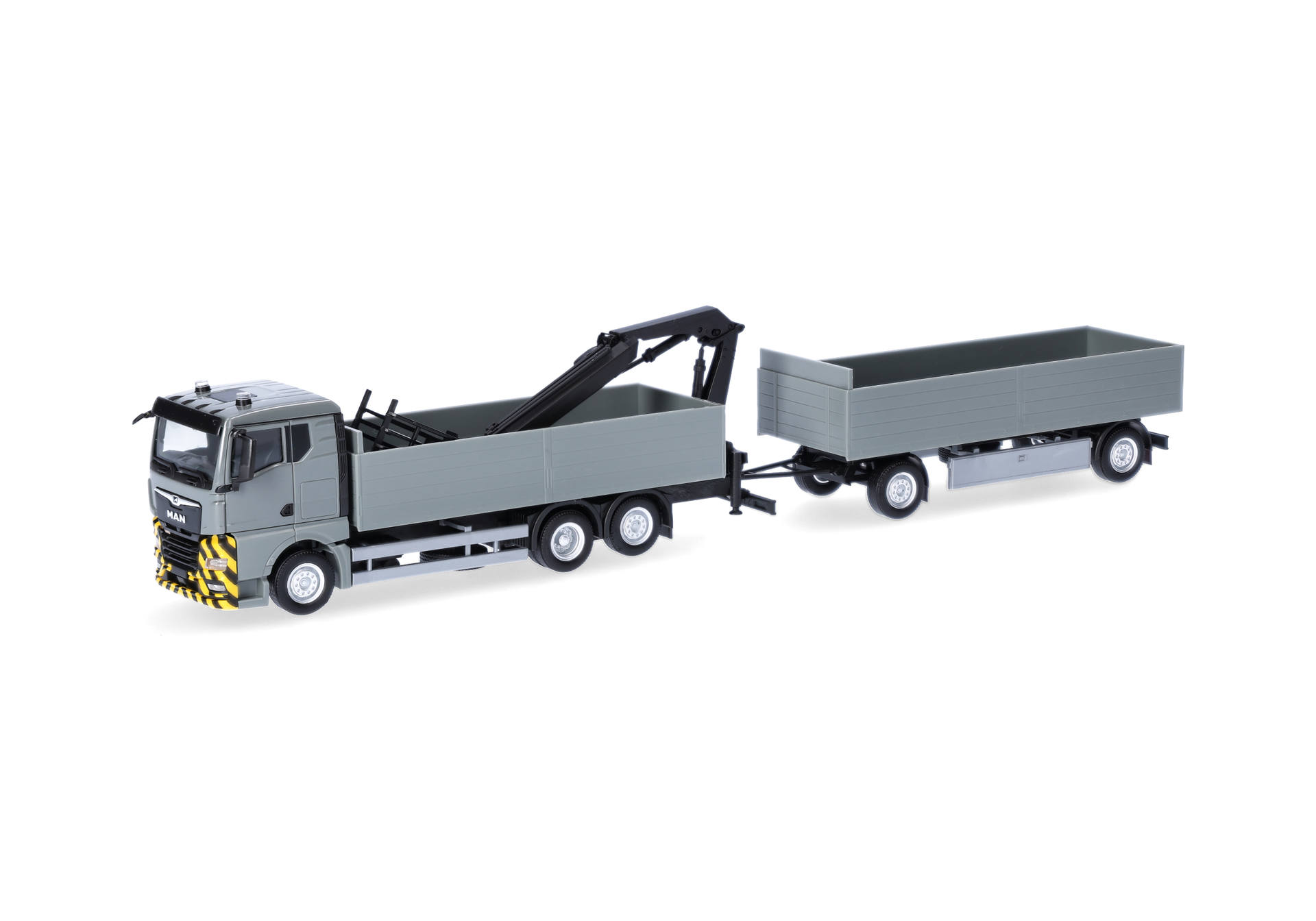 truck, flatbed, semi-trailer, gray, construction