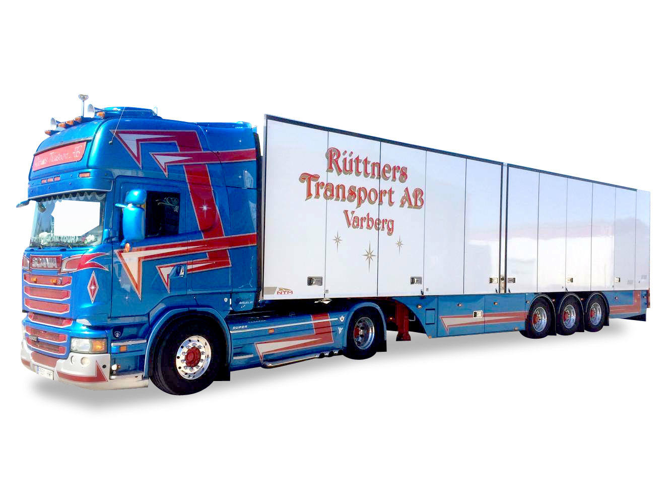Scania R TL box semitrailer "Ruttner"