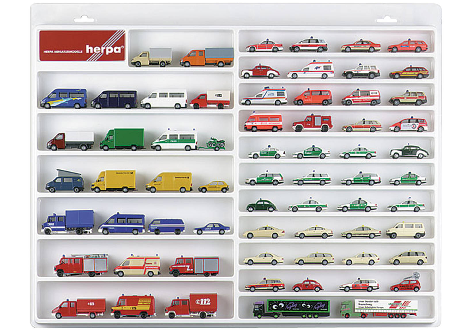 van Showcase for Cars, White (57cm x 45cm x 3,5cm)