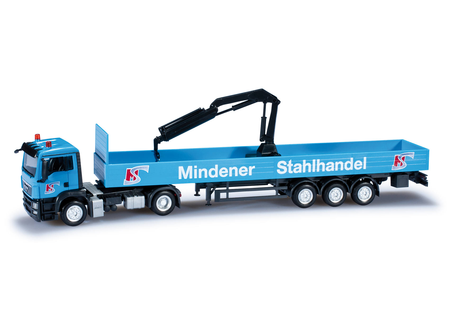 MAN TGS M Pritschen-Sattelzug "Mindener Stahlhandel"