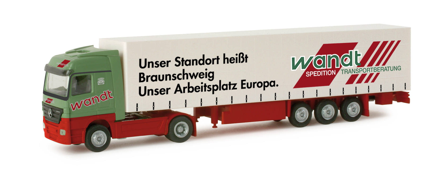 Mercedes-Benz Actros LH Gardinenplanen-Sattelzug "Wandt"