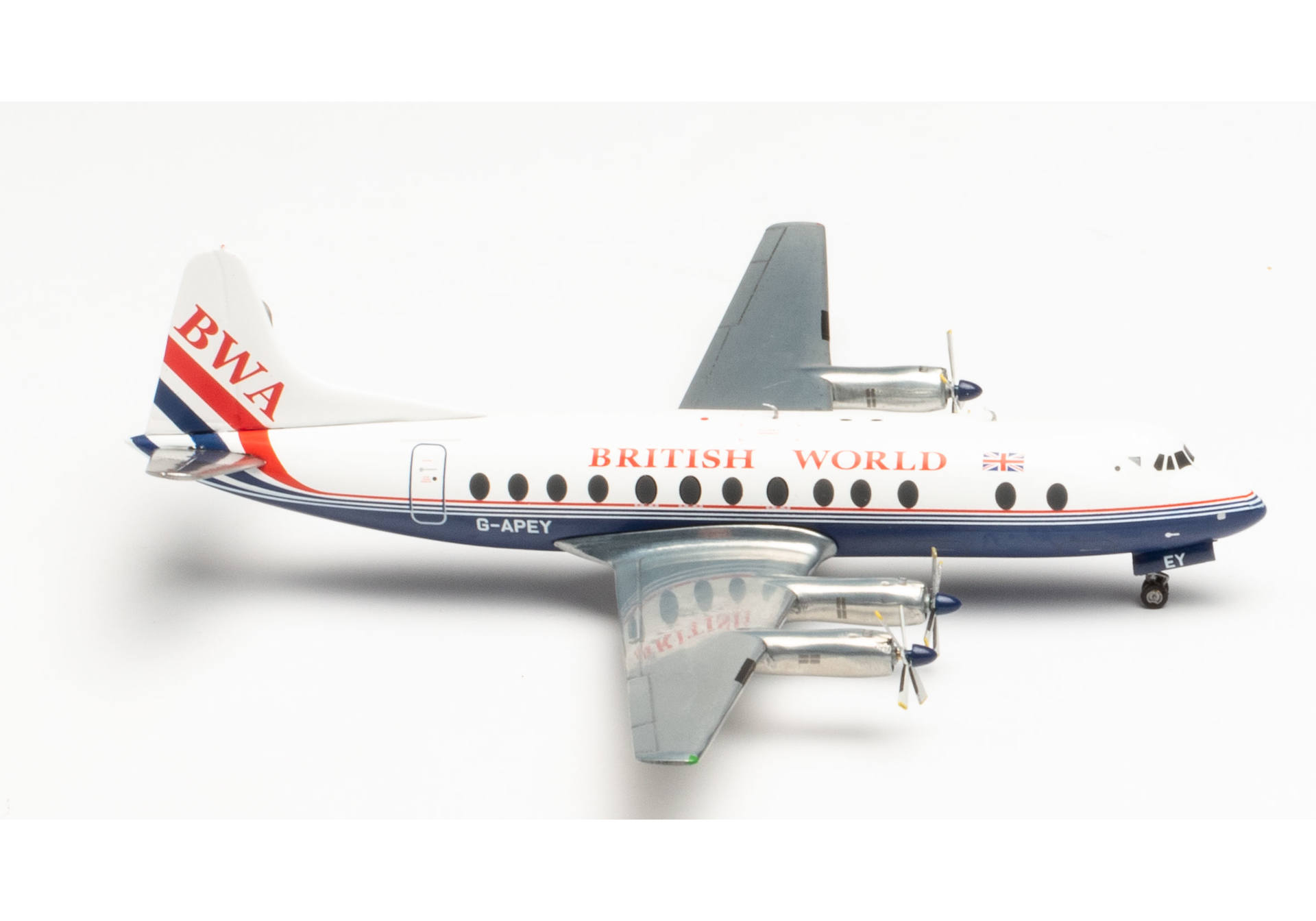 British World Airlines Vickers Viscount 800 - 25th anniversary last Viscount passenger flight – G-APEY