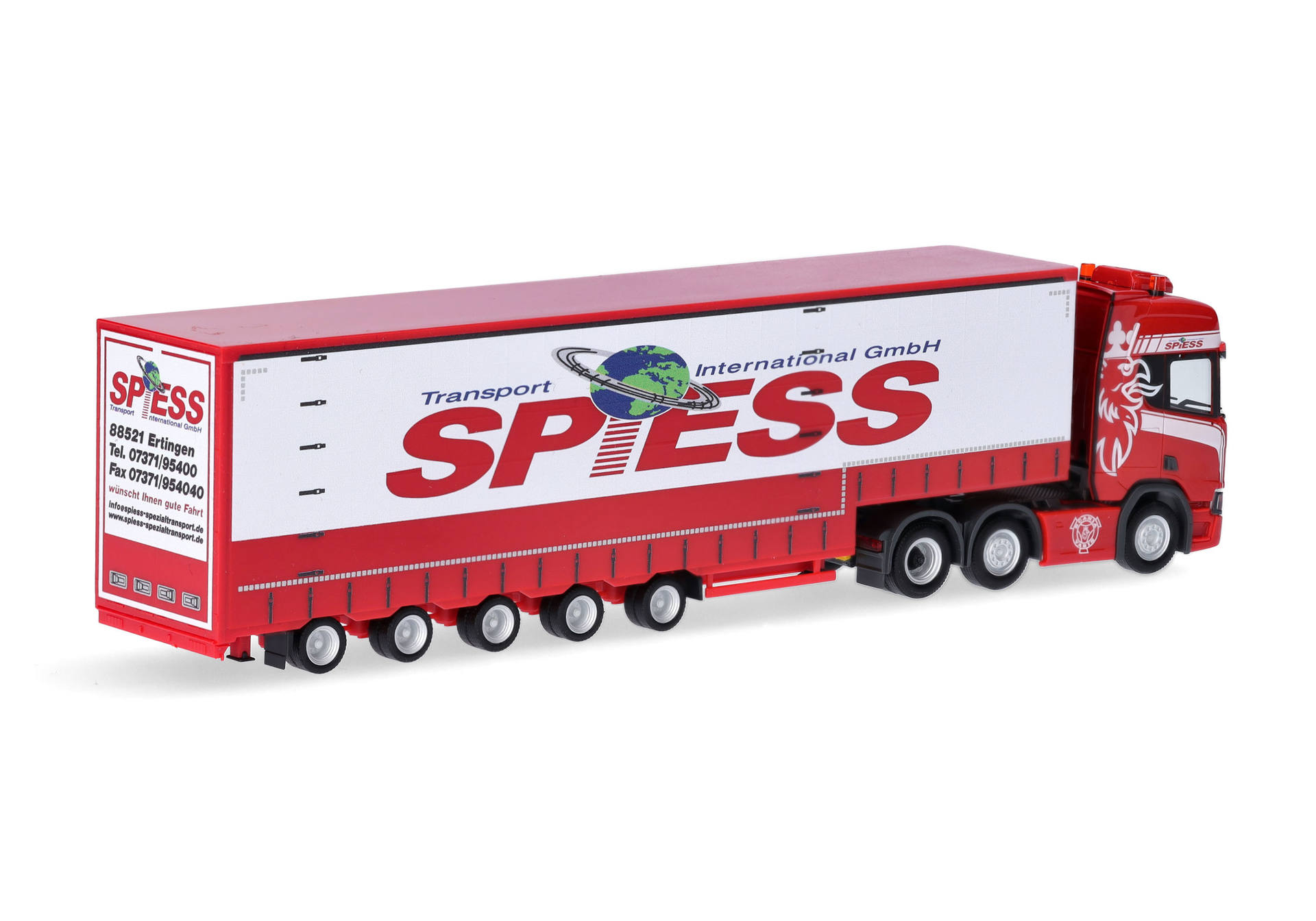 Scania CR 20 HD 6x2 Volumenplanen-Sattelzug 5a "Spiess" (Baden-Württemberg/Ertingen)