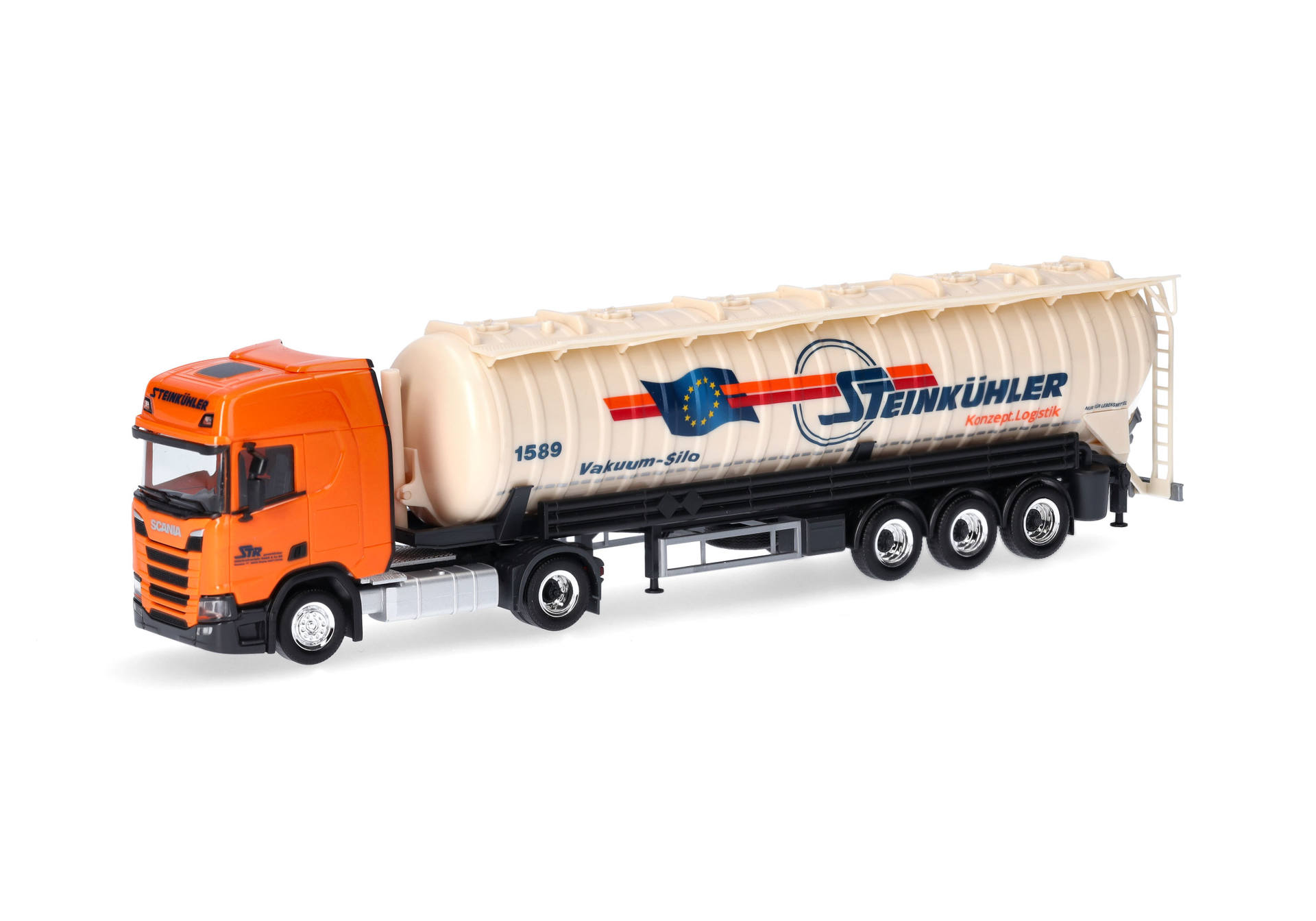 Scania CR 20 HD vacuum silo semitrailer ADR "Steinkühler"