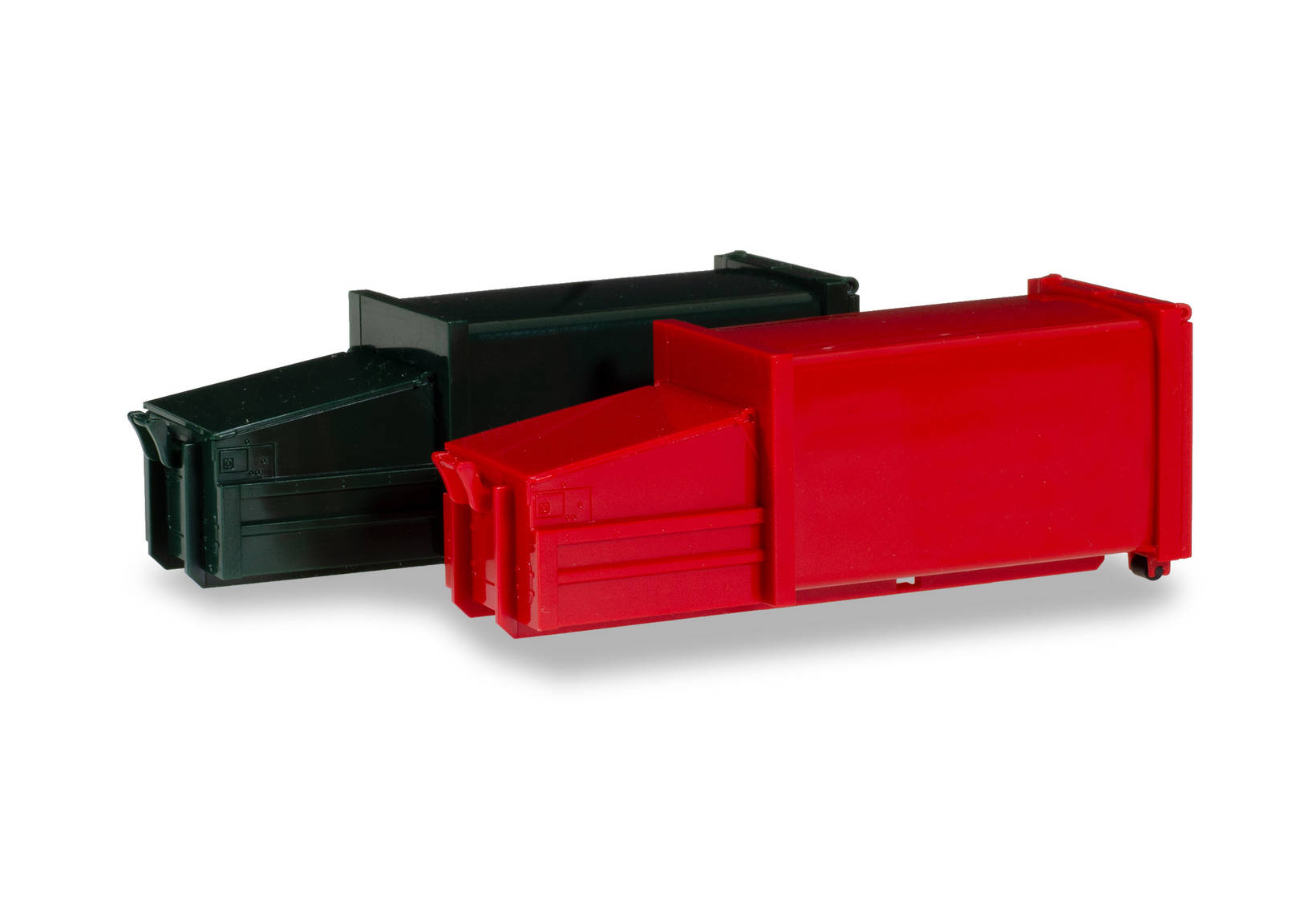 Accessories 2 Garbage container, green and red
