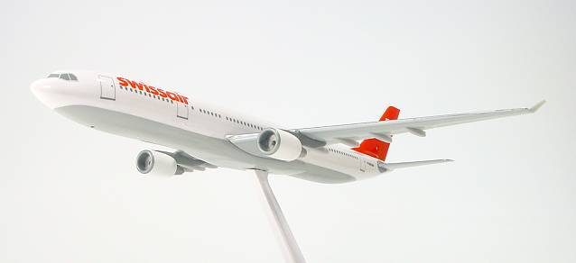 Swissair Airbus A330-200. This item comes / came in Wooster branded packaging.