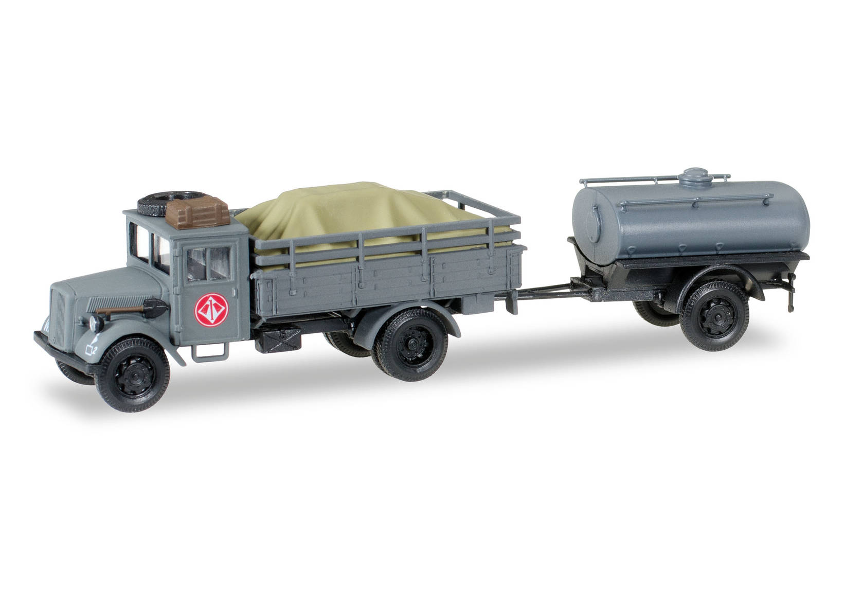 Opel 3000 truck with loading and tank Trailer "Fernmeldekompanie JG 1"
