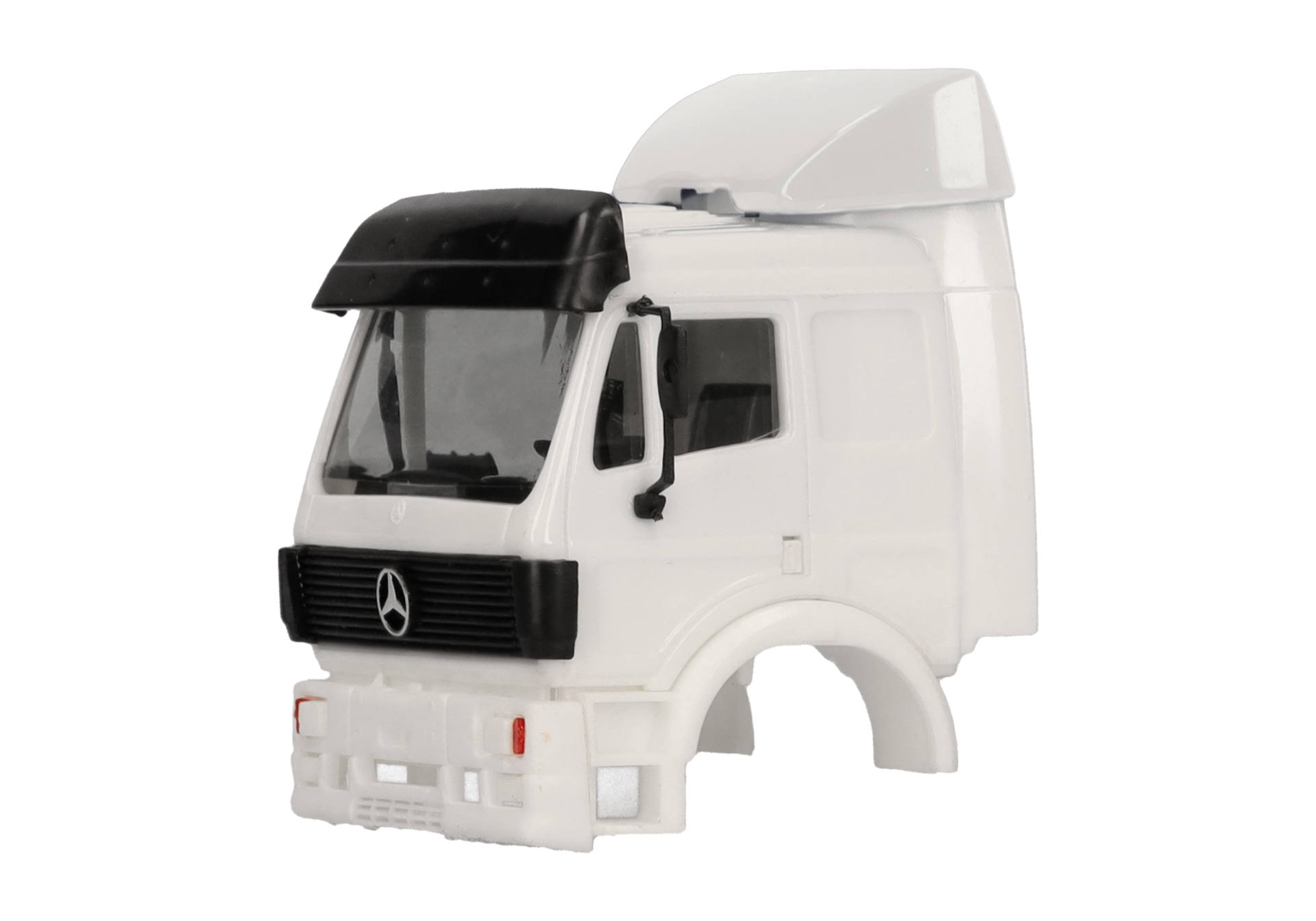 Teileservice: Mercedes-Benz SK88 Flachdach mit Windleitblechen, Dachspoiler, Sonnenblende, weiß (2 Stück)