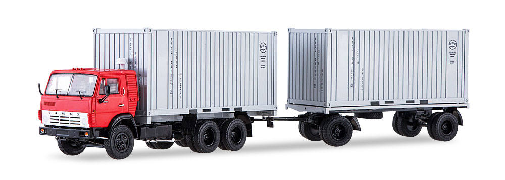 SSM: KAMAZ-53212 Container-LKW mit Anhänger GKB-8350