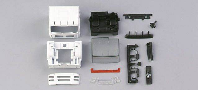 MAN TGA M driver's cabin street version with sun shield (incl. rear-view mirror)Content: 2 pcs.