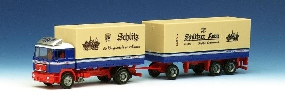 Man F90 Pritsch truck with trailer 2a/3a collector's exchange limited edition