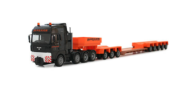 MAN TGA XXL low boy semitrailer "INTRAKO"