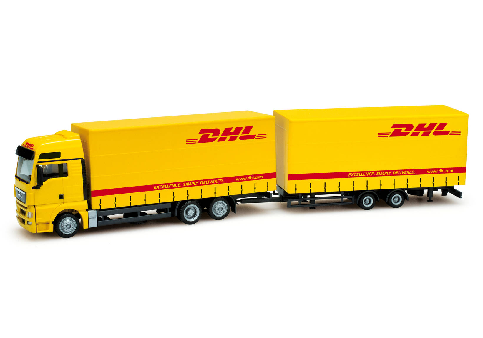 MAN TGX XXL bulk volume trailer "DHL" (NL)