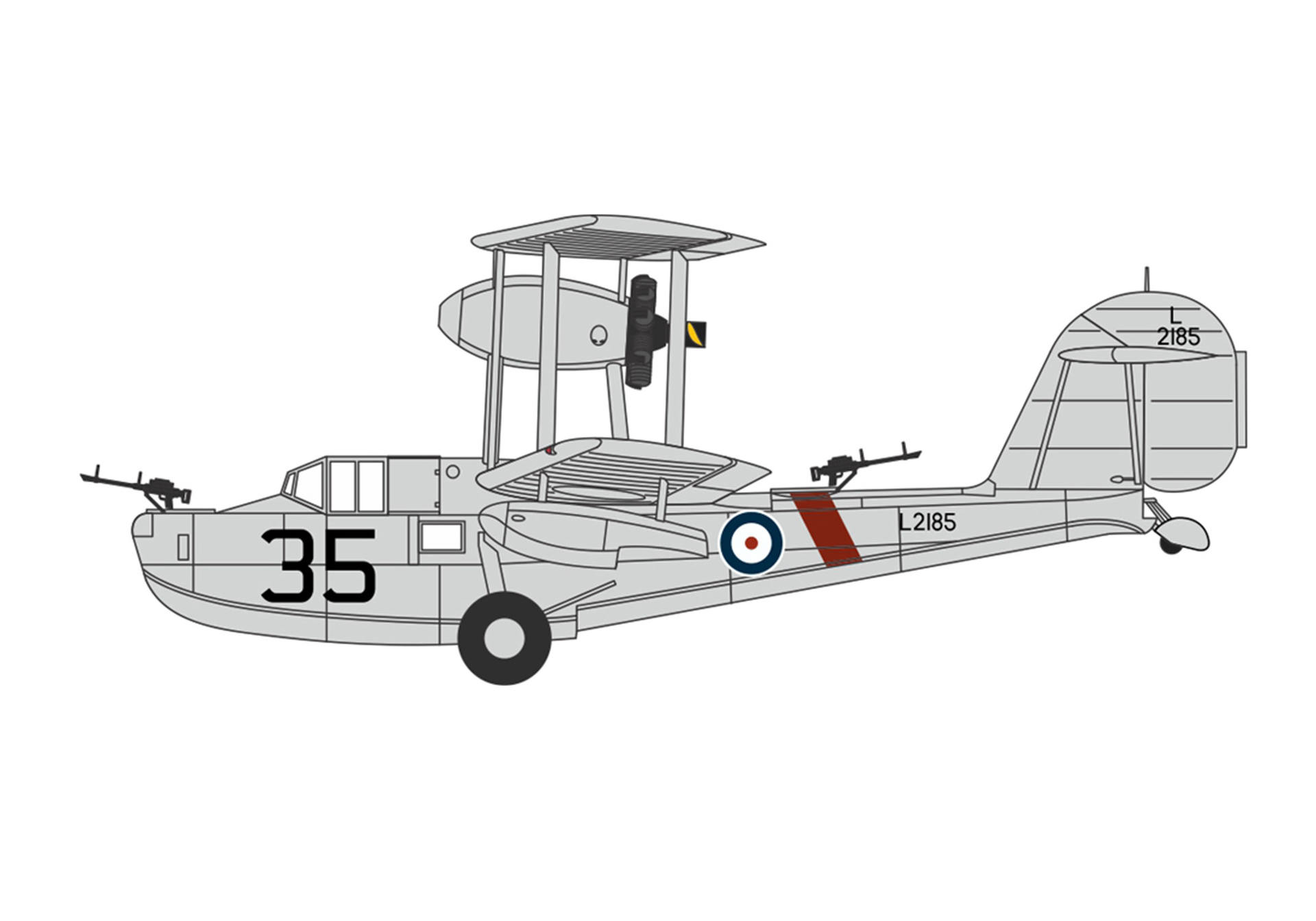 Supermarine Walrus L2185 - 712 Sqn, HMS Sheffield 1937