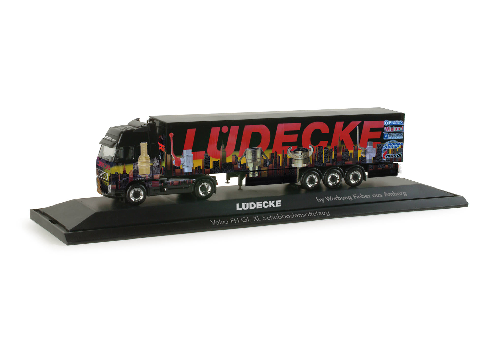 Volvo FH GL XL walking floor semitrailer "Lüdecke"