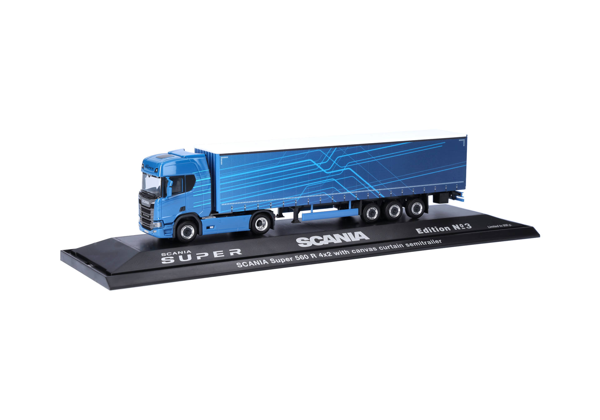 Scania CR20 high roof curtain canvas semitrailer truck 2/3a "SCANIA - IAA 2026"