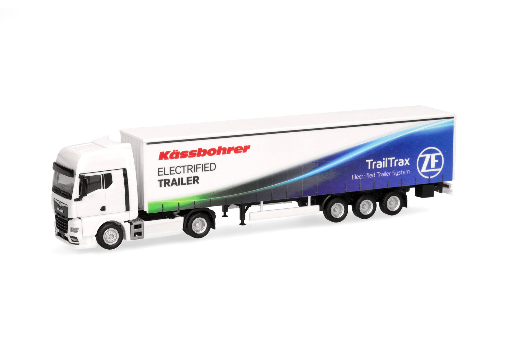 MAN TGX GX box semitrailer "ZF Group"