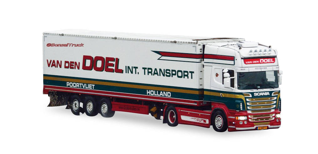 Scania R TL refrigerated semitrailer "Van den Doel"