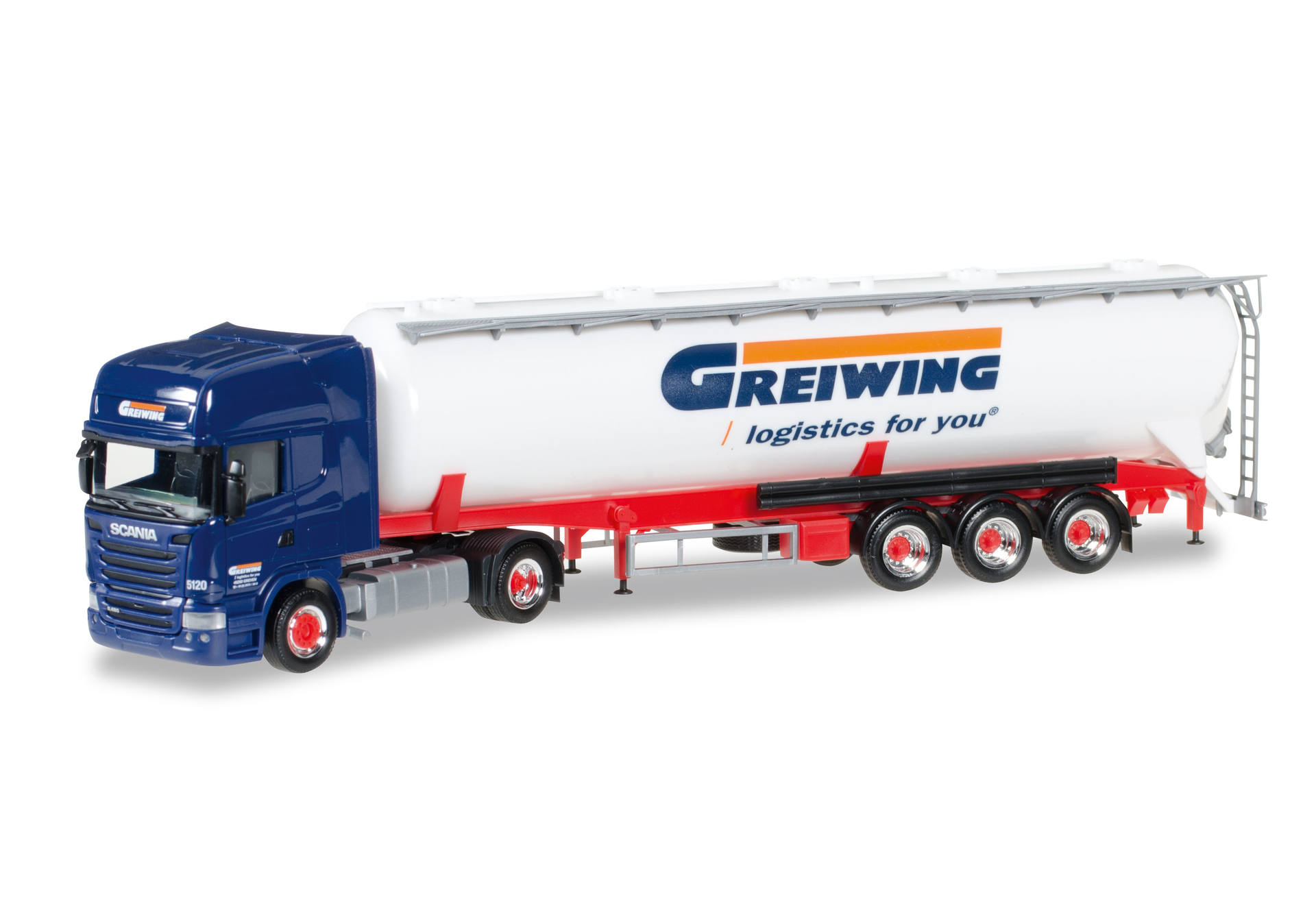 Scania R TL ADR silo semitraler "Greiwing"