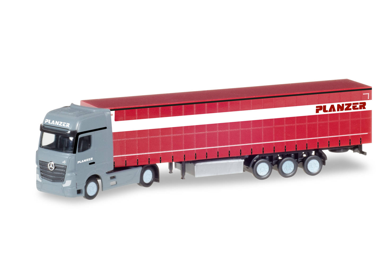 Mercedes-Benz Actros Gigaspace container semitrailer"Planzer" (CH)