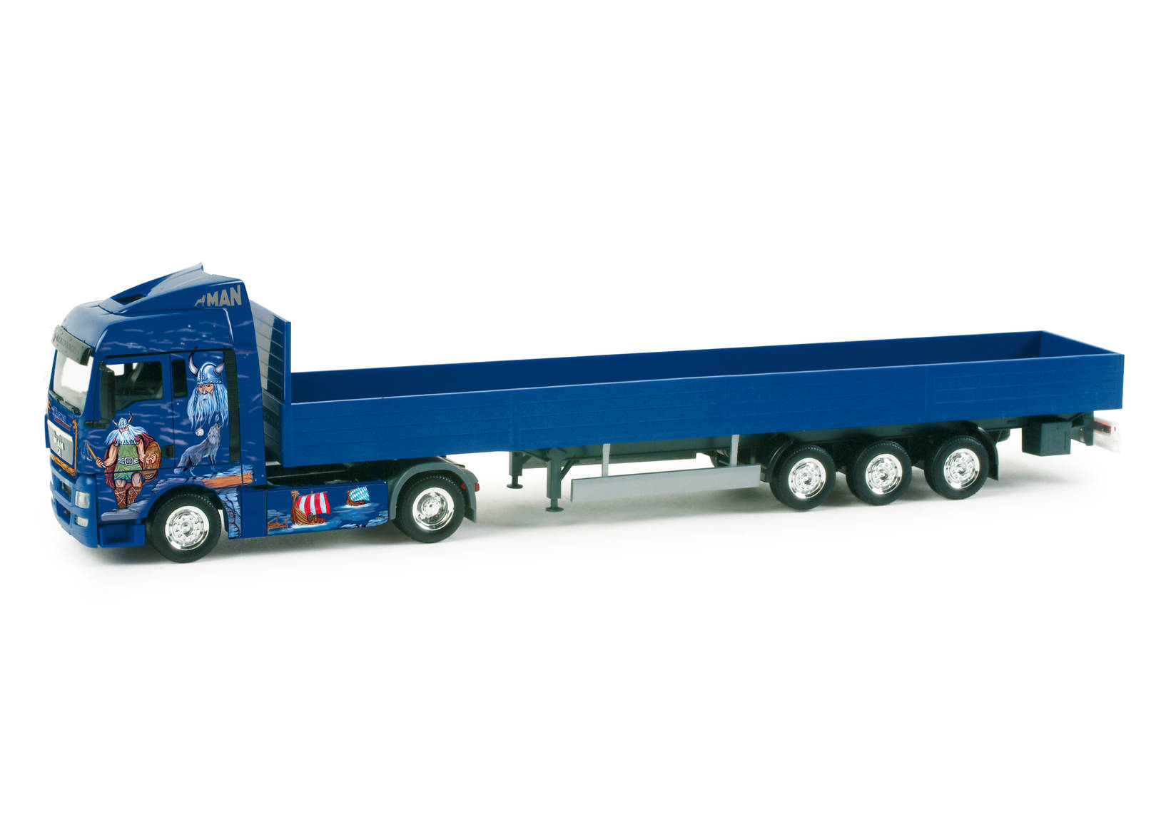 MAN TGX XLX semitrailer truck "Wagner / Vikings"