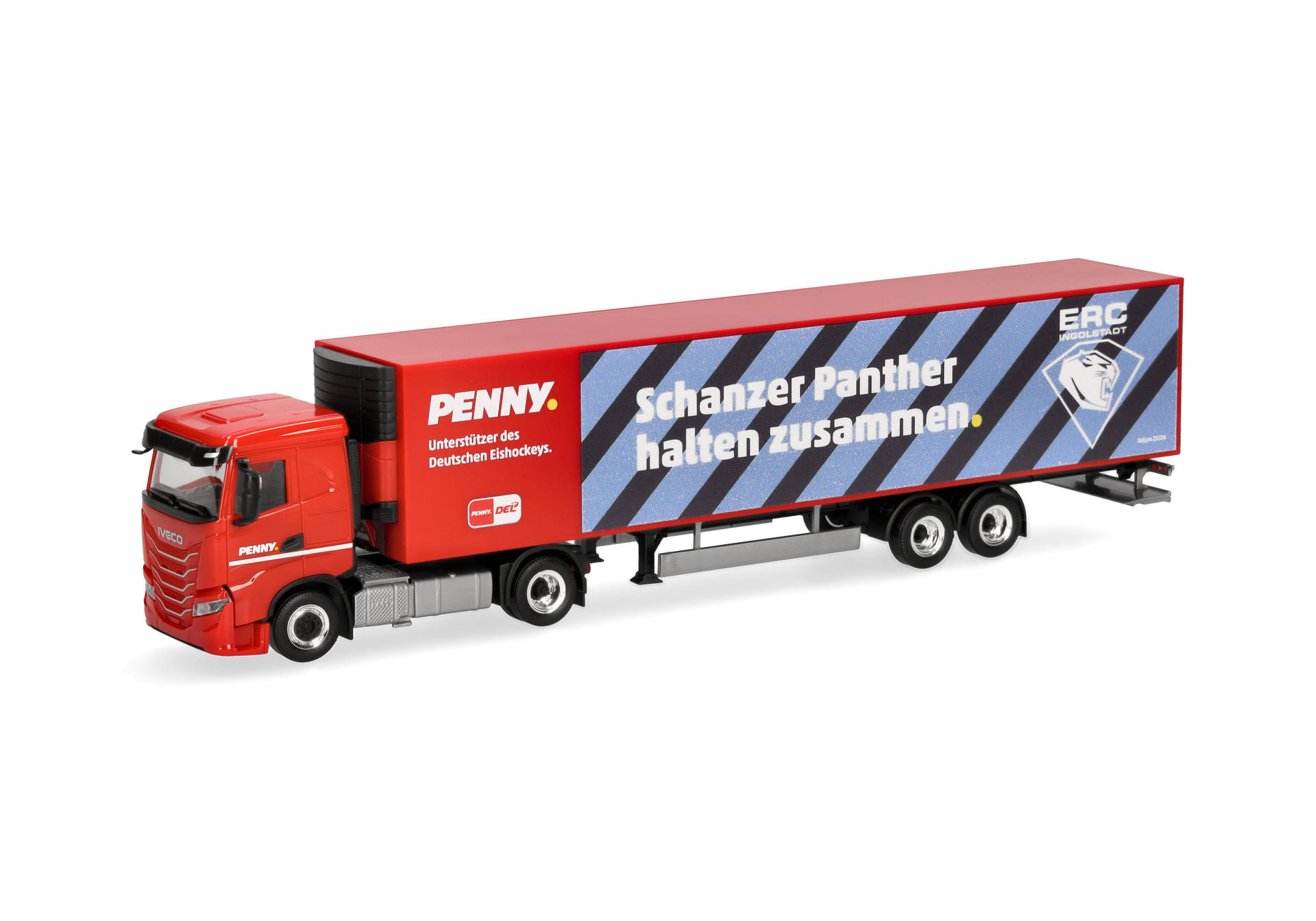 truck, trailer, red, diecast, model