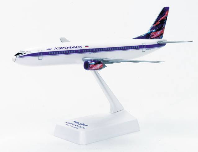 Aeroflot Boeing 737-400. Artikel wird/ wurde in Wooster-Verpackung ausgeliefert.
