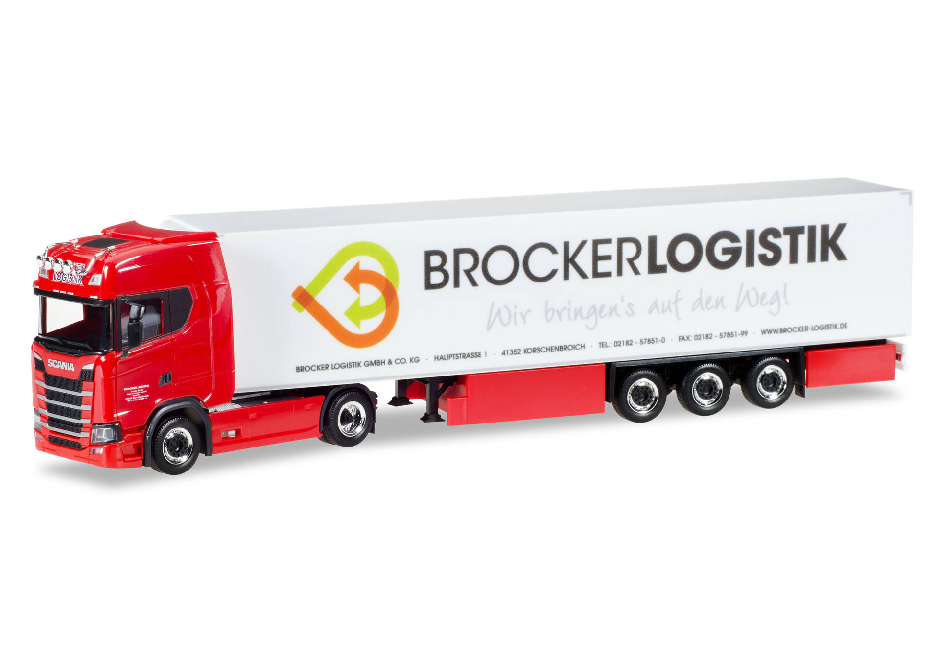 Scania CS High Roof refrigerated semitrailer "Brocker"