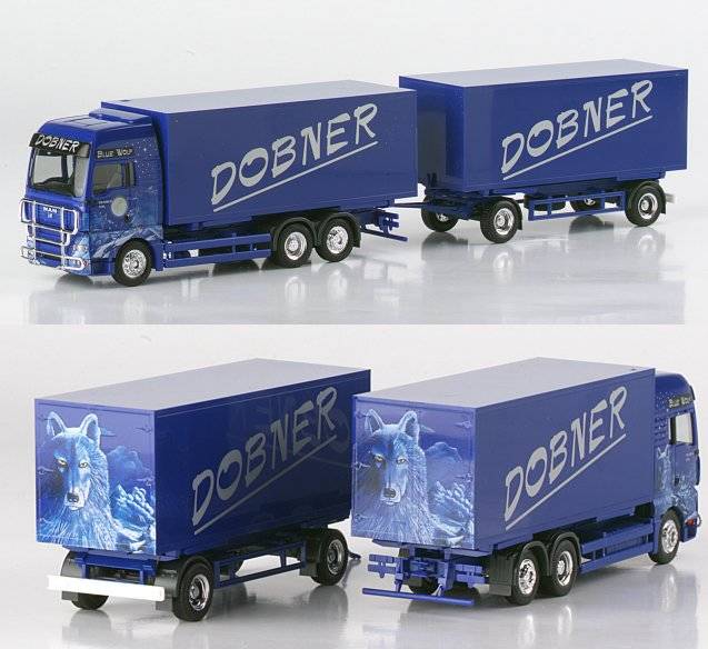 MAN TGA XXL interchangeable box trailer "Dobner"