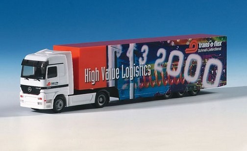 Mercedes-Benz Actros LH Eurocoffer-Sattel train "Trans-O-Flex"