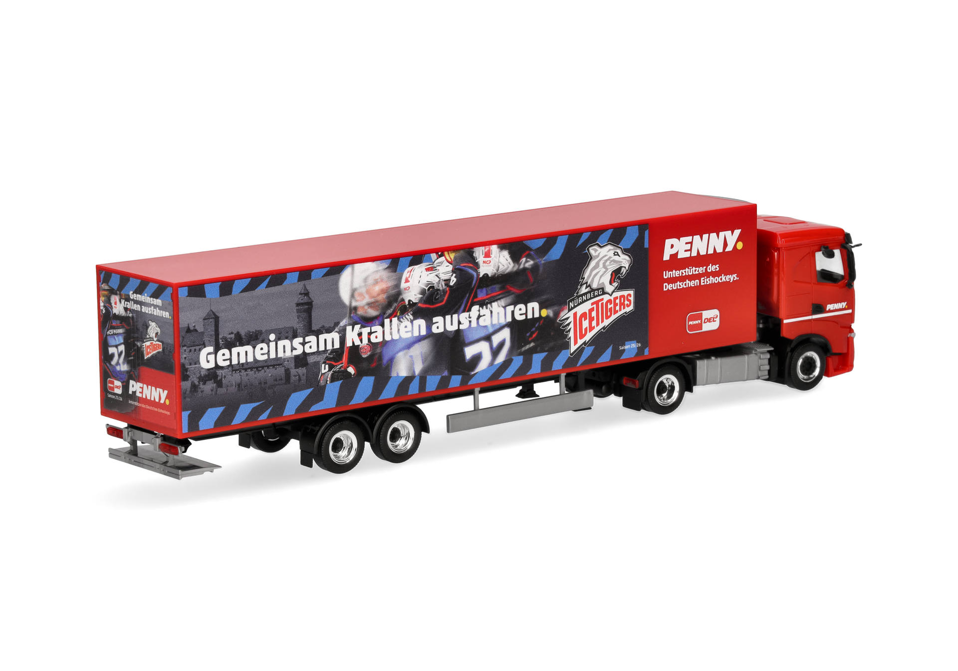 truck, trailer, red, graphic, Iceshockey