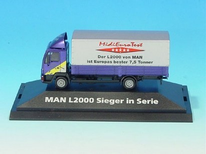 MAN F2000 platforms/Planen truck 2A