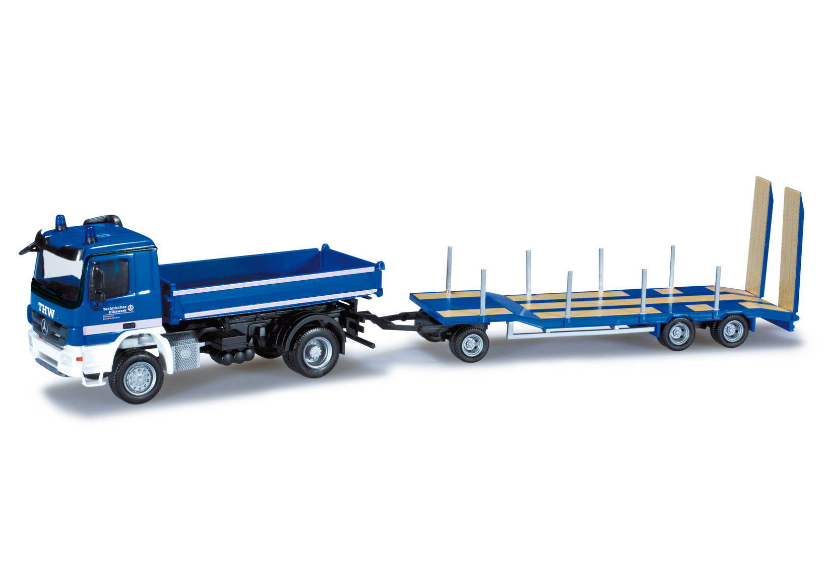 Mercedes-Benz Actros M dump truck with Goldhofer TU3 "THW Clausthal-Zellerfeld"