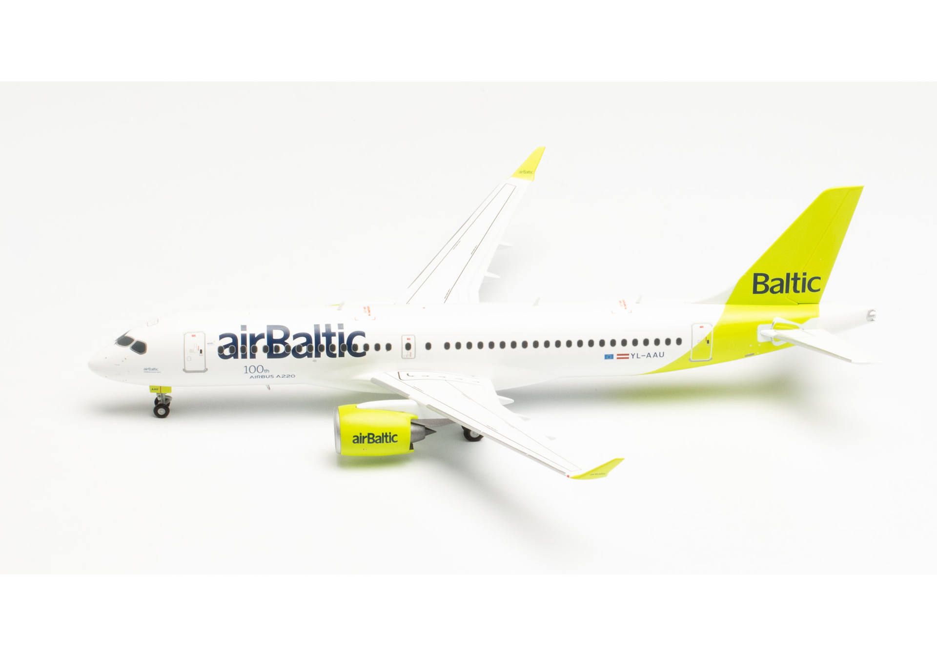 airBaltic Airbus A220-300 - new livery “100th A220” - YL-AAU