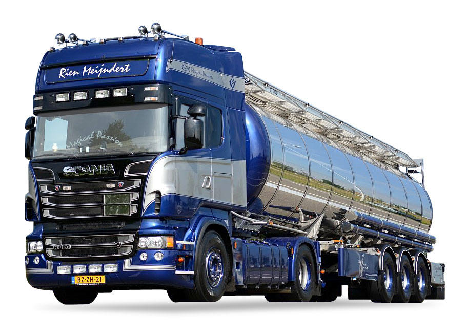 Scania R Chrome tank semitrailer "Rien Mijndert"