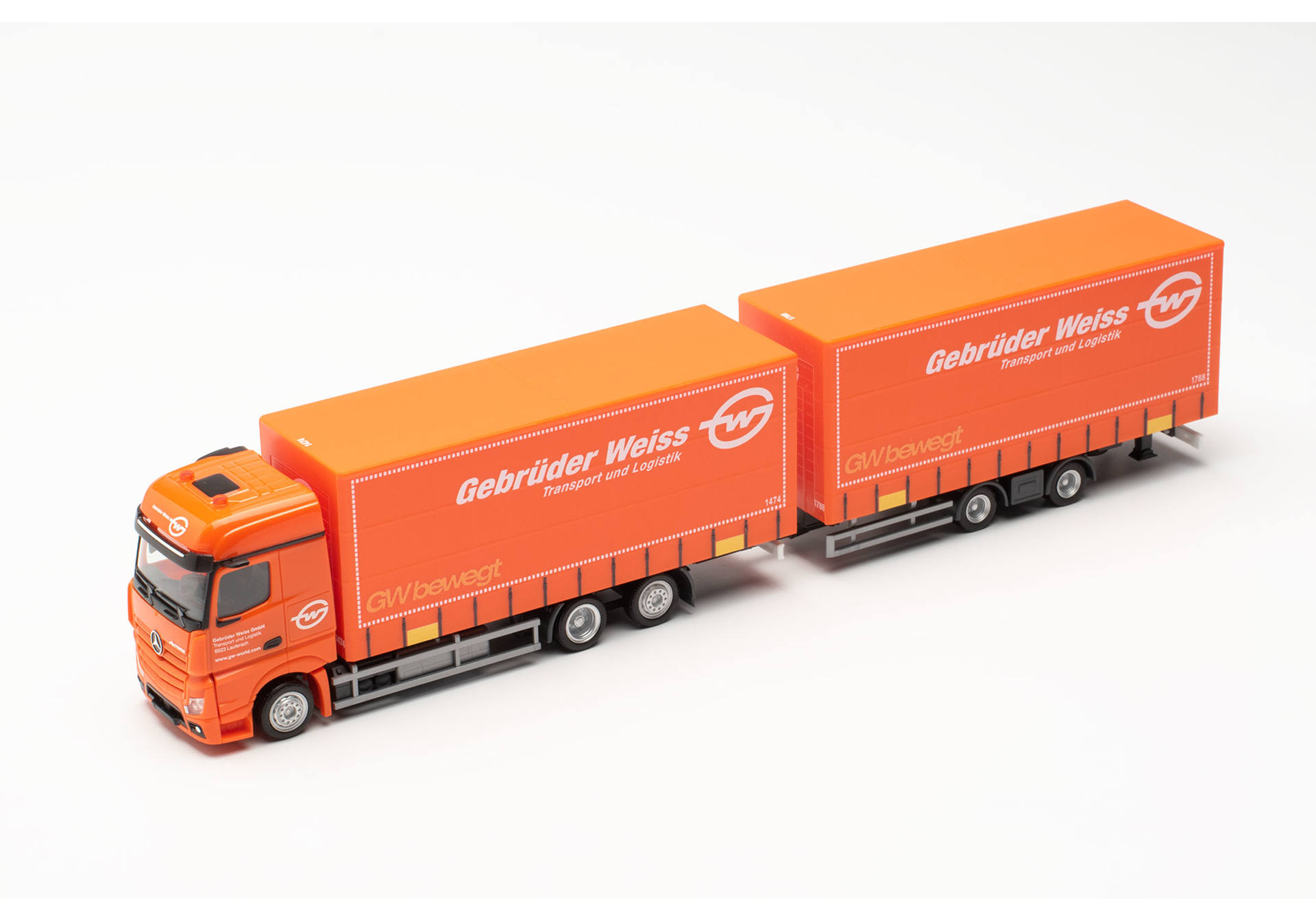 Mercedes-Benz Actros Bigspace `18 volume curtain canvas truck „Gebrüder Weiss“ (Österreich/Lauterbach