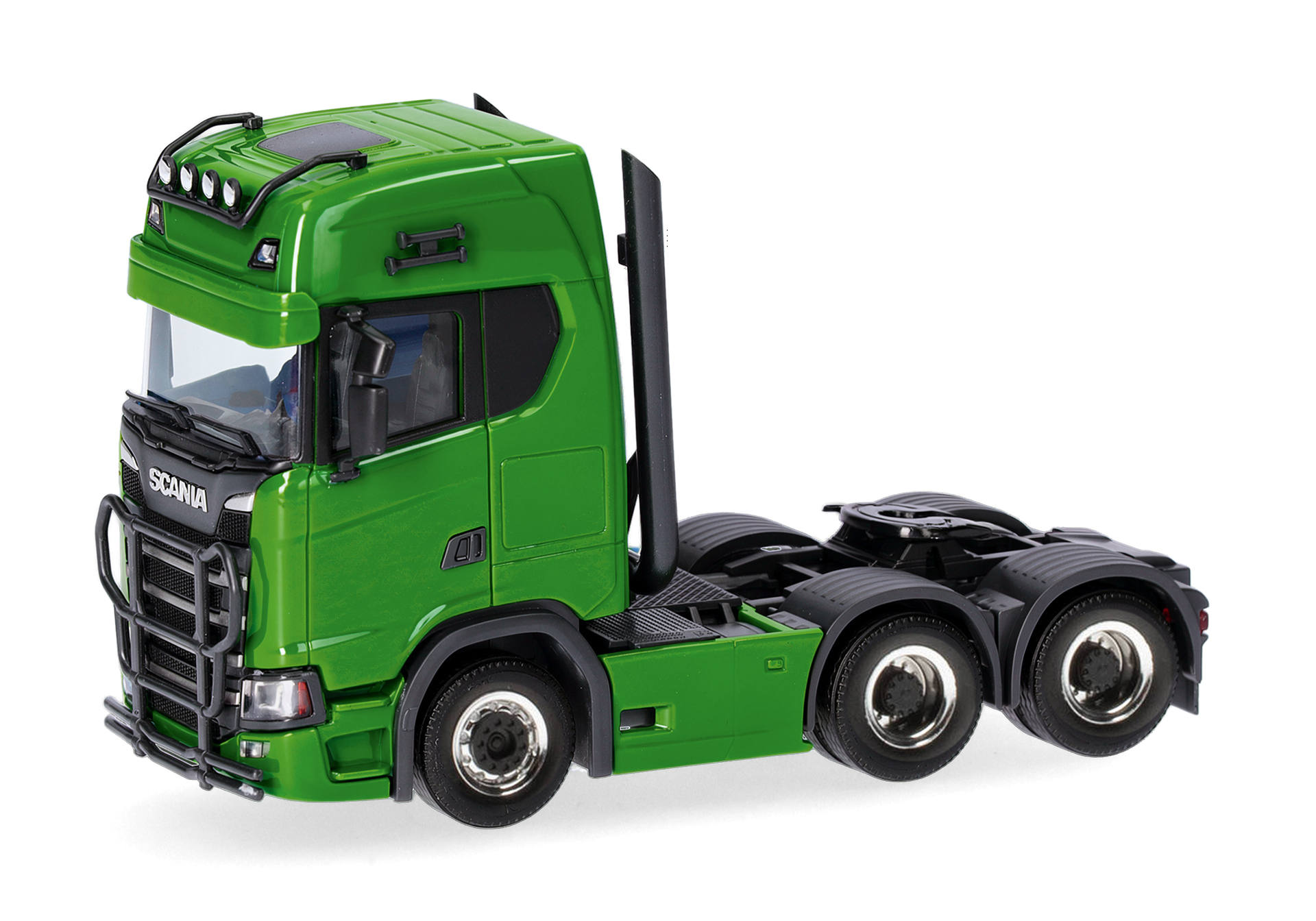 Scania CS 20 high roof rigid tractor 3axles, green