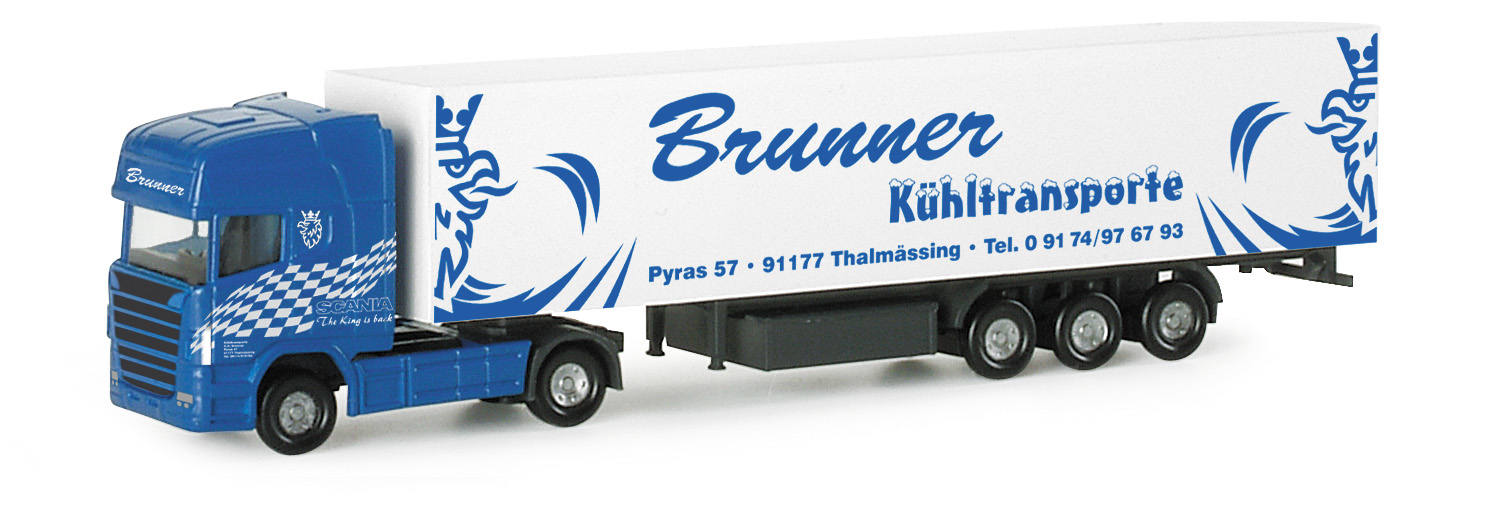 Scania R TL Koffer-Sattelzug "Brunner"