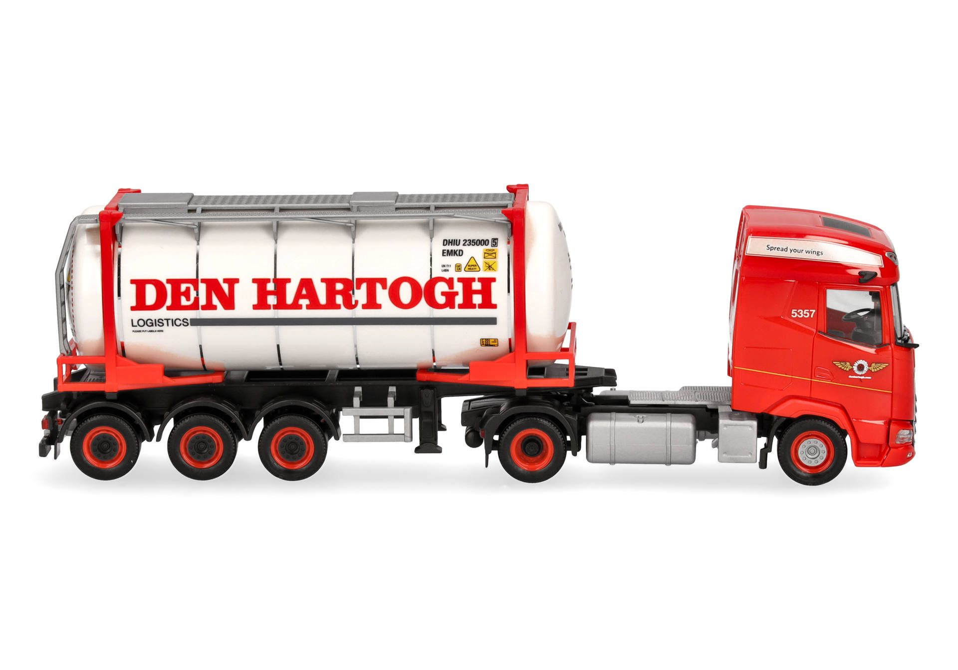 Spielzeug, Lkw, Tankauflieger, rot, Modell