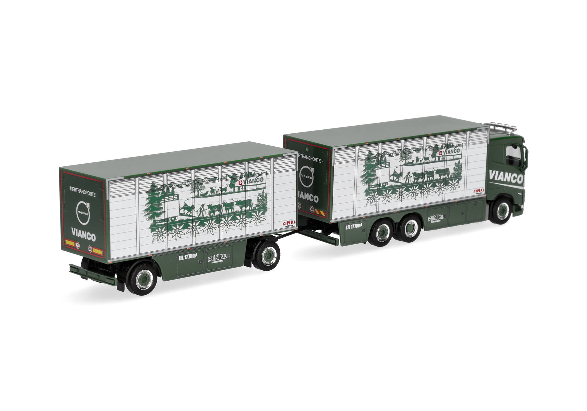toy truck, trailer, model, green, graphic art