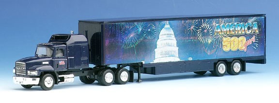 Mack Moving van suitcase saddle train 3A/2A 500 years of America