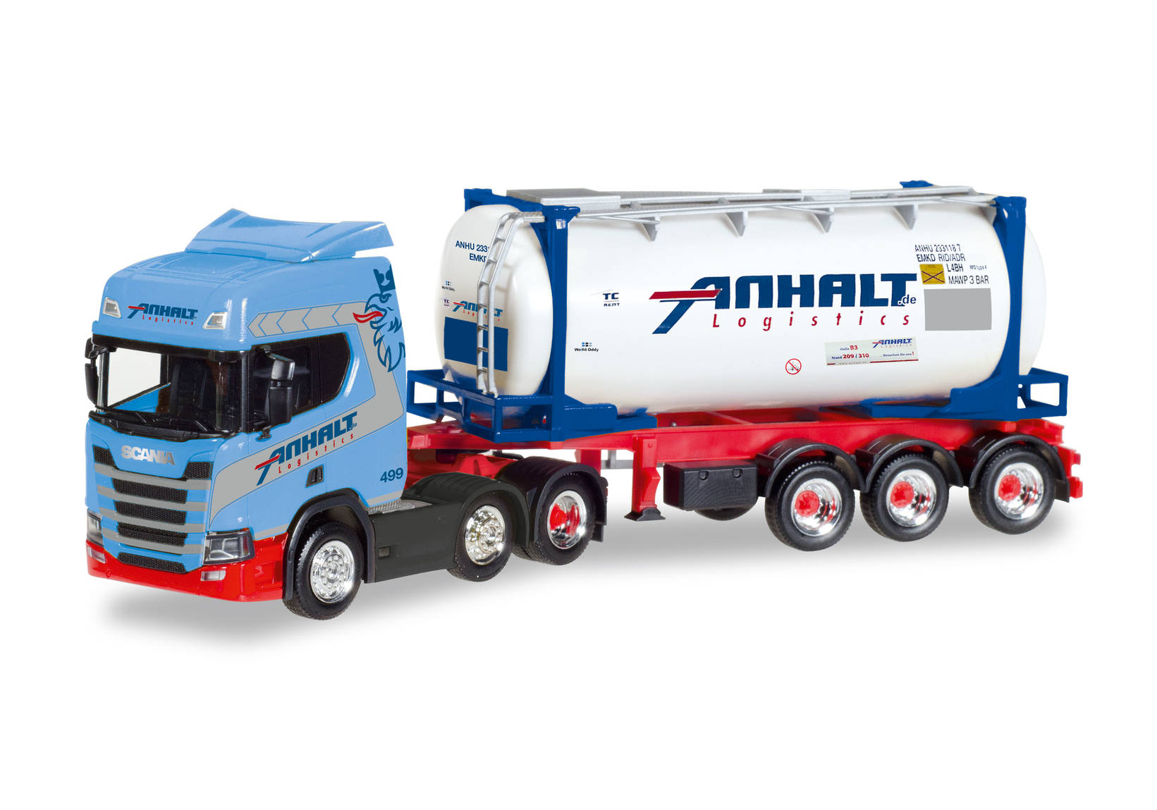 Scania CR20 HD Swapcontainer semitrailer "Spedition Anhalt"