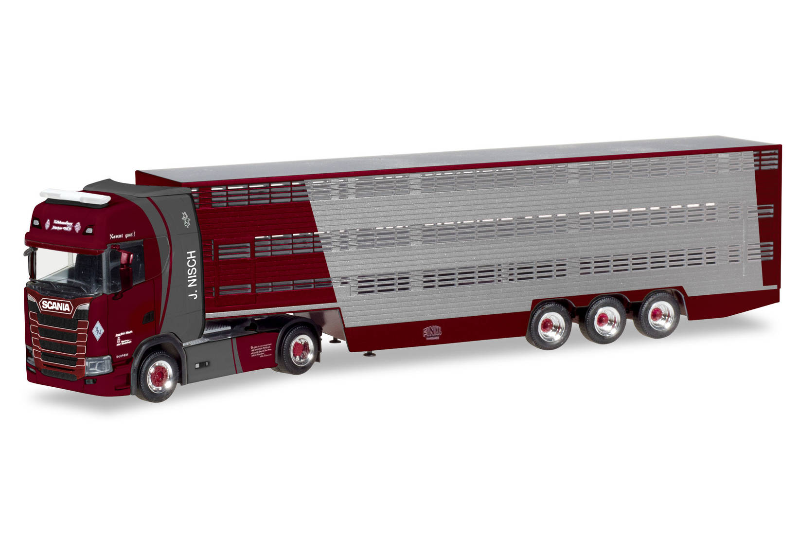 Scania CS Hochdach Viehtransporter "Nisch"