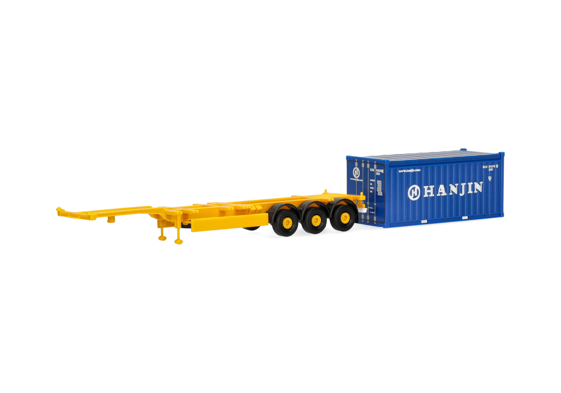 Container trailer 3axles with 20ft. container "HANJIN"