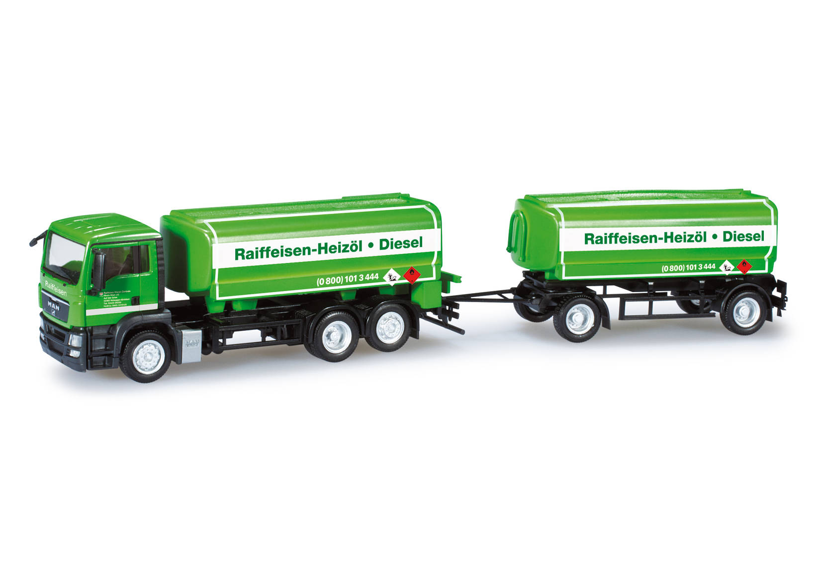 MAN TGS M Benzintank-Hängerzug "Raiffeisen / RWZ"